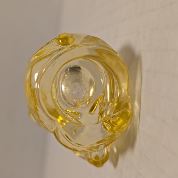 Yellow Glass Rabbit Candle Holder - Picture 8 of 16